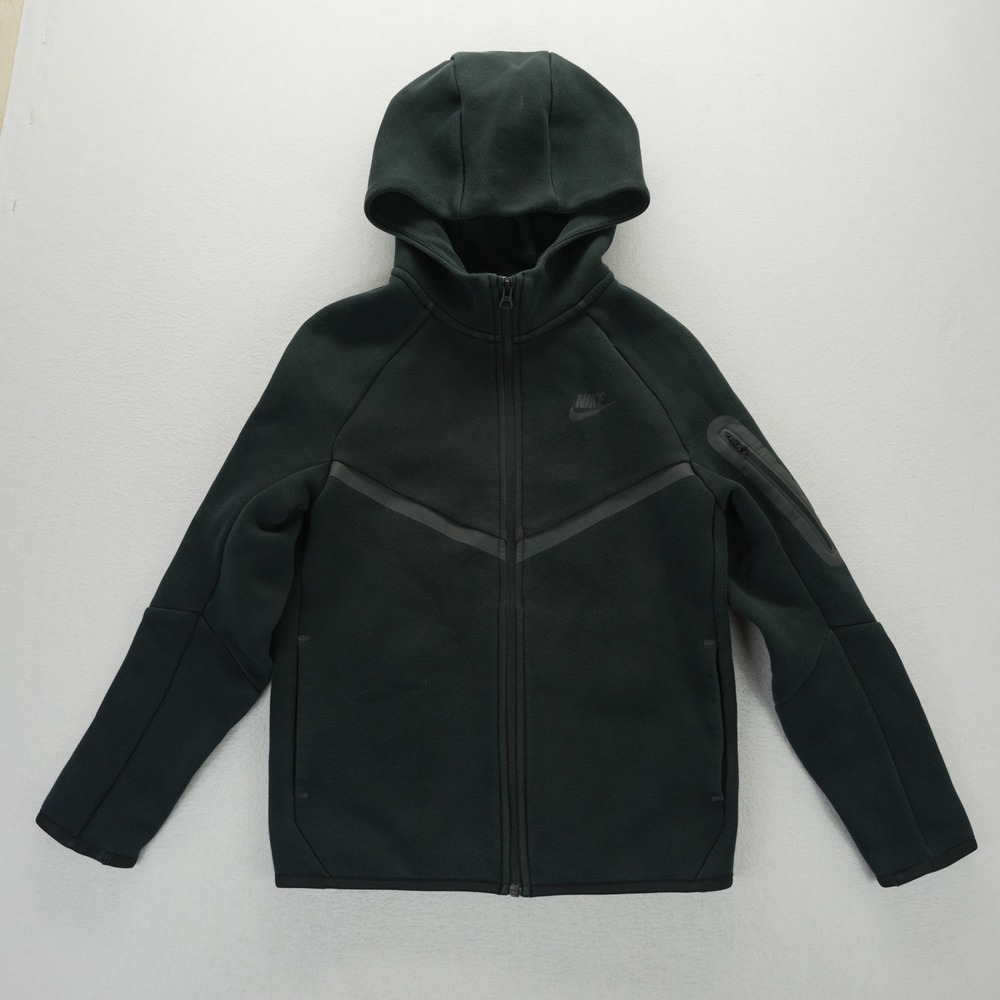 Nike Tech Fleece Full Zip Hoodie Youth Large Black HV5867-010 Big Kids